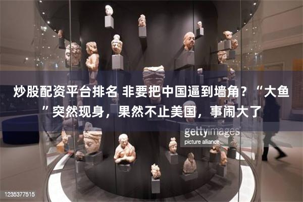 炒股配资平台排名 非要把中国逼到墙角？“大鱼”突然现身，果然不止美国，事闹大了