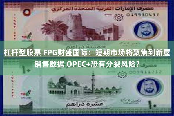杠杆型股票 FPG财盛国际：短期市场将聚焦到新屋销售数据 OPEC+恐有分裂风险？