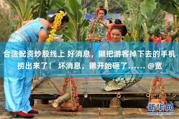 合法配资炒股线上 好消息，獭把游客掉下去的手机捞出来了！ 坏消息，獭开始砸了…… @宽