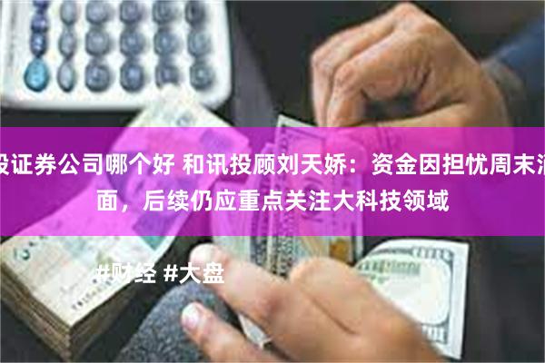 炒股证券公司哪个好 和讯投顾刘天娇：资金因担忧周末消息面，后续仍应重点关注大科技领域

#财经 #大盘
