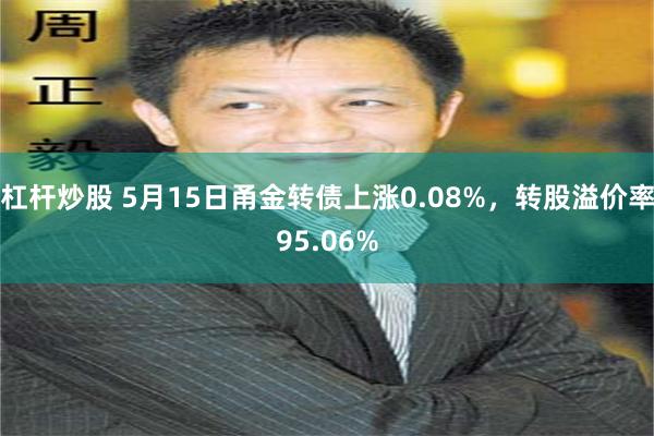杠杆炒股 5月15日甬金转债上涨0.08%，转股溢价率95.06%